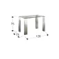SCHULLER Stół szklany MALIBU 120cm / 876873 SCHULLER Stół szklany MALIBU 120cm / 876873