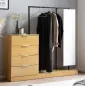 Wohnling Garderoba w optyce dębu 4 szuflady z lustrem 145cm / WL6.902 Wohnling Garderoba w optyce dębu 4 szuflady z lustrem 145cm / WL6.902
