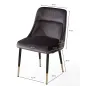 Wohnling Krzesło tapicerowane PARIS MODERN szare 49cm / WL6.996 Wohnling Krzesło tapicerowane PARIS MODERN szare 49cm / WL6.996