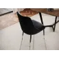 Wohnling Krzesło tapicerowane PARIS MODERN czarne 49cm / WL6.997