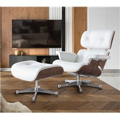 Schuller Fotel relaksacyjny z podnóżkiem EAMES 87cm / 448394