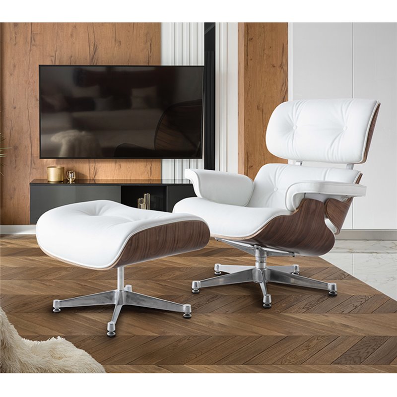 Schuller Fotel relaksacyjny z podnóżkiem EAMES 87cm / 448394