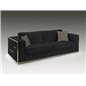 Schuller Sofa 3 osobowa BERLIN czarna 250cm / 9031289