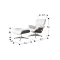 Schuller Fotel relaksacyjny z podnóżkiem EAMES 87cm / 448394