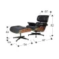 Schuller Fotel relaksacyjny z podnóżkiem EAMES 87cm / 448370