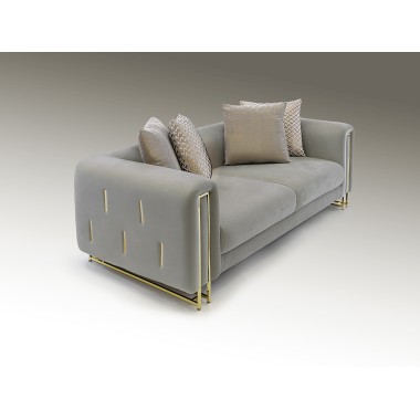 Schuller Sofa tapicerowana VIENA szara 207cm / 8821256