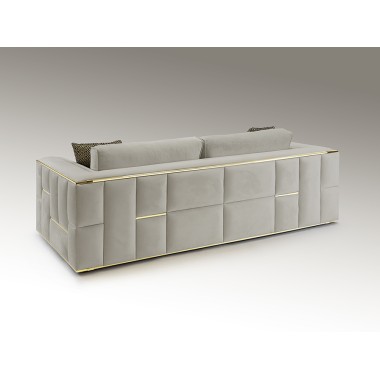 Schuller Sofa 3 osobowa Berlin szara 250cm / 9031258