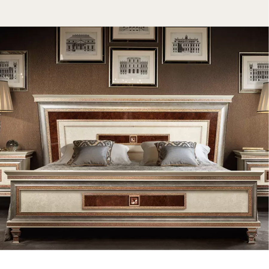 DOLCE VITA Włoskie Łóżko King Size 180/200 x 200cm / ArredoClassic DOLCE VITA Włoskie Łóżko King Size 180/200 x 200cm / ArredoClassic