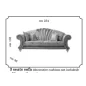 FANTASIA Włoska sofa tapicerowana 3 osobowa kat. A 234 x 86cm / Arredoclassic FANTASIA Włoska sofa tapicerowana 3 osobowa kat. A 234 x 86cm / Arredoclassic