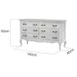 Livin Hill VENEZIA OAK Komoda 140cm / VEO802 Livin Hill VENEZIA OAK Komoda 140cm / VEO802