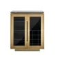 FINSBURY Komoda 2 drzwiowa (Black/gold) MDF  86,5cm / 7892 - Richmond