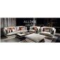 Włoska Sofa ALLURE tapicerowana 3 osobowa 235cm / ADORA