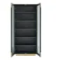 FINSBURY Witryna 2 drzwiowa (Black/gold) MDF 97cm / 7891 - Richmond