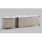 Livin Hill Szafka RTV STILIG beżowa marmur MDF 200cm / ST916C
