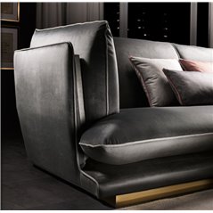 Włoska Sofa narożna ALLURE tapicerowana 295cm / ADORA