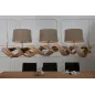 Invicta Lampa wisząca VIGINE drewno z recyklingu 160cm / 37210