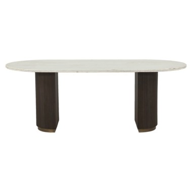 MAYFIELD Stół do jadalni mango marmurowy blat 210cm / 7777