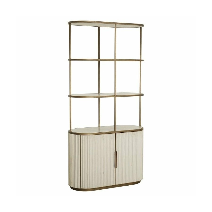 TIVOLI Regał z szafką 2 drzwi biały 100cm / 8104 - Richmond