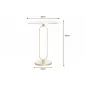Invicta Stolik boczny ELEGANCE złoty 60cm / 43613