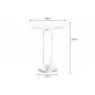 Invicta Stolik boczny ELEGANCE srebrny 60cm / 43614