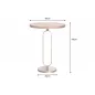 Invicta Stolik boczny ELEGANCE złoty mango blat 60cm / 43611