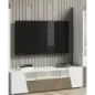 ETNA WHITE Włoska Szafka RTV z oświetleniem LED 158 x 46 x 47cm ETNA WHITE Włoska Szafka RTV z oświetleniem LED 158 x 46 x 47cm