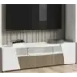 ETNA WHITE Włoska Szafka RTV z oświetleniem LED 158 x 46 x 47cm ETNA WHITE Włoska Szafka RTV z oświetleniem LED 158 x 46 x 47cm