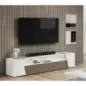 ETNA WHITE Włoska Szafka RTV z oświetleniem LED 158 x 46 x 47cm ETNA WHITE Włoska Szafka RTV z oświetleniem LED 158 x 46 x 47cm