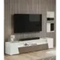 ETNA WHITE Włoska Szafka RTV z oświetleniem LED 209 x 46 x 47cm ETNA WHITE Włoska Szafka RTV z oświetleniem LED 209 x 46 x 47cm