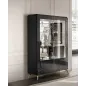MERIDIANA Włoski Bufet 4 drzwiowy ze szkłem 214cm / Adora