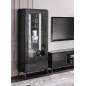 MERIDIANA Włoski Bufet 4 drzwiowy ze szkłem 214cm / Adora