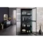 Invicta Witryna AMSTERDAM szkło żebrowane czarne 80cm / 43532