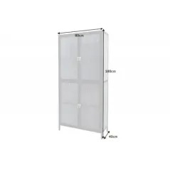 Invicta Witryna AMSTERDAM szkło żebrowane czarne 80cm / 43532
