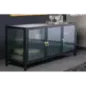 Invicta Witryna AMSTERDAM szkło żebrowane czarne 105cm / 43534