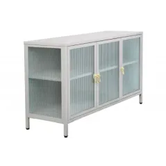 Invicta Witryna AMSTERDAM szkło żebrowane białe 105cm / 43535