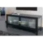 Invicta Witryna AMSTERDAM szkło żebrowane czarne 90cm / 43536