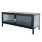 Invicta Witryna AMSTERDAM szkło żebrowane czarne 90cm / 43536