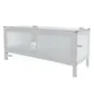 Invicta Witryna AMSTERDAM szkło żebrowane czarne 90cm / 43536