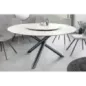 Invicta Stół do jadalni SPIN ceramiczny z białego marmuru 150cm / 44225