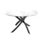 Invicta Stół do jadalni ALPINE ceramiczny z białego marmuru 120cm / 44230