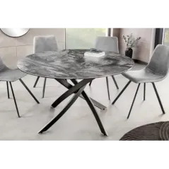 Invicta Stół do jadalni ALPINE ceramiczny taupe marmur 120cm / 44229