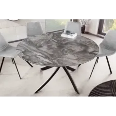 Invicta Stół do jadalni ALPINE ceramiczny taupe marmur 120cm / 44229
