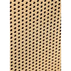 Wohnling Komoda VIENNA rattan czarne mango 80 x 86,5 x 40cm / WL6.828