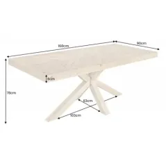 Invicta Stół do jadalni MOSAIK naturalna sosna 160cm / 44089