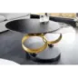 Invicta Stolik kawowy RINGS KERAMIK obrotowy złota rama / 44317 Invicta Stolik kawowy RINGS KERAMIK obrotowy złota rama / 44317