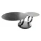 Invicta Stolik kawowy RINGS KERAMIK szary obrotowy / 44316 Invicta Stolik kawowy RINGS KERAMIK szary obrotowy / 44316
