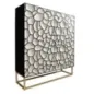 Invicta Komoda wysoka VULCANO czarno biała mozaika 100 x 120cm / 44645 Invicta Komoda wysoka VULCANO czarno biała mozaika 100 x 120cm / 44645