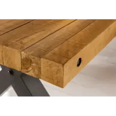 Invicta THOR Stół do jadalni lite sosna vintage brąz 200cm / 43676
