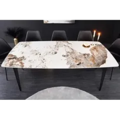Invicta Stół ceramiczny MILANO optyka marmuru 180cm / 44233