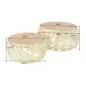 Invicta Stolik kawowy ABSTRACT LEAF akacja gold / 43818